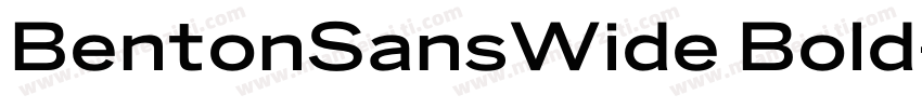 BentonSansWide Bold字体转换
